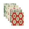 Christmas Collection - 5 Swedish Dishcloths + Ceramic Hook